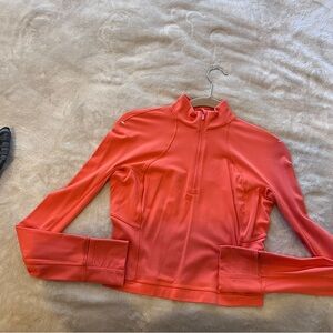 Lululemon Coral Long Sleeve Zip-Up